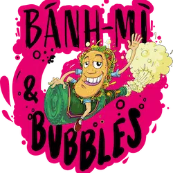 Transparentes Logo von BanhMi and Bubbles - Veganes Restaurant Stuttgart